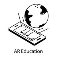 modieus ar onderwijs vector