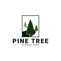 pijnboom boom logo, deze logo is geïnspireerd door pijnboom bomen in de Woud vector