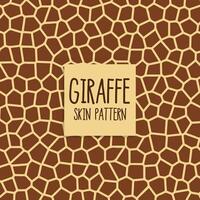 giraffe huid patroon in bruin kleur vector