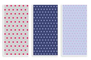 polka dots patroon banier reeks vector