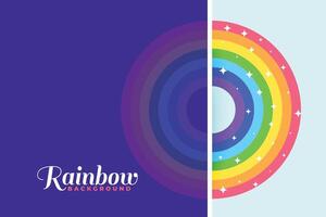 kleurrijk regenboog achtergrond met sprankelend sterren ontwerp vector