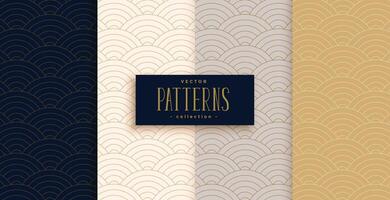 elegant Chinese traditioneel kromme lijnen patroon reeks vector