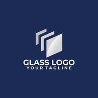 glas logo icoon geïsoleerd vector