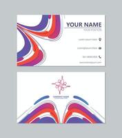 kleurrijk abstract bedrijf kaart ontwerp vector