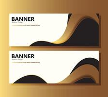 luxe zwart abstract Golf banier ontwerp vector