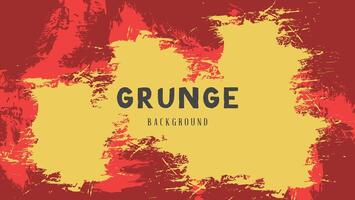 abstract rood geel grunge verf structuur achtergrond vector