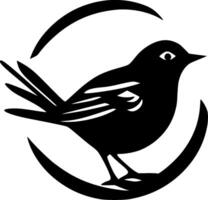vogel - minimalistische en vlak logo - illustratie vector