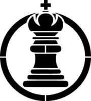 schaak - minimalistische en vlak logo - illustratie vector