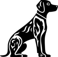 dalmatiër, minimalistische en gemakkelijk silhouet - illustratie vector