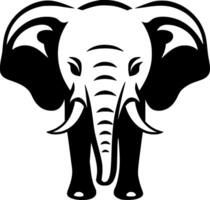 olifant, minimalistische en gemakkelijk silhouet - illustratie vector