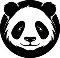 panda, minimalistische en gemakkelijk silhouet - illustratie vector