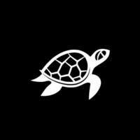 schildpad - minimalistische en vlak logo - illustratie vector