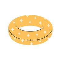 opblaasbaar zwemmen ring. rubber ring. zomer strand vakantie. opblaasbaar zwembad speelgoed. vector