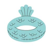 opblaasbaar zwemmen ring. rubber ring. zomer strand vakantie. opblaasbaar zwembad speelgoed- vector