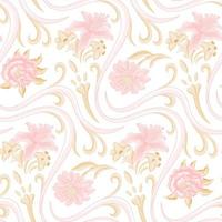 vintage decoratief bloemen vector naadloos patroonontwerp