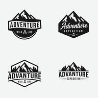 avontuur badge-logo vector