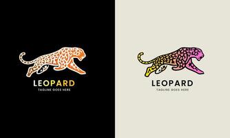 luipaard icoon symbool poema, jaguar hoofd, kat tijger dier logo sjabloon beeld illustratie vector