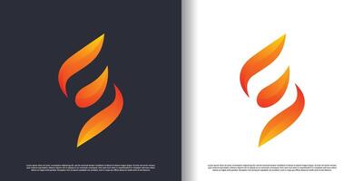 brand logo ontwerp met brief s creatief abstract concept premie vector