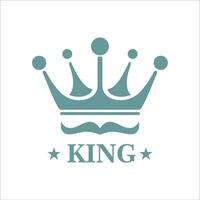 koning logo sjabloon illustratie ontwerp vector