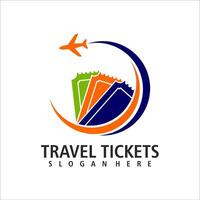 reizen ticket logo sjabloon illustratie ontwerp vector