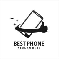 telefoon mobiel logo sjabloon illustratie ontwerp vector