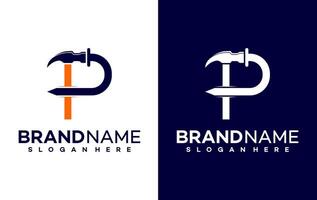 p brief logo symbool illustratie ontwerp vector