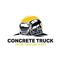 beton menger vrachtauto logo sjabloon vector