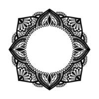 grafische ronde traditionele mandala abstract geïsoleerd in witte background.boho Indiase shape.ethnic oosterse stijl. vector