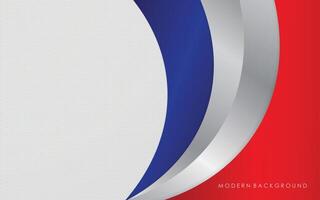 modern abstract wit en rood met blauw kleur achtergrond vector