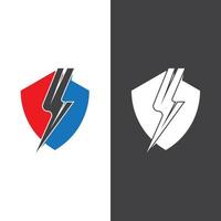 flash bliksemschicht logo sjabloon vector