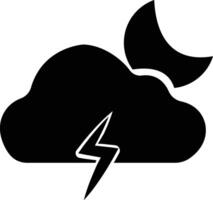 weer vlak pictogrammen set. zon, regenen, donder storm, dauw, wind, sneeuw wolk, nacht lucht geven stijl symbool, regendruppels. minimaal voor apps of website geïsoleerd Aan vector