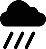weer vlak pictogrammen set. zon, regenen, donder storm, dauw, wind, sneeuw wolk, nacht lucht geven stijl symbool, regendruppels. minimaal voor apps of website geïsoleerd Aan vector