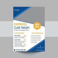 auto wassen folder, auto schoonmaak onderhoud sjabloon, a4 auto wassen onderhoud folder, auto- wassen onderhoud brochure ontwerp, auto wassen bedrijf Promotie poster vector