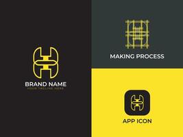 professioneel merk en bedrijf logo ontwerp vector