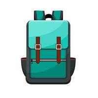 gekleurde schoolrugzak. onderwijs, schooltas bagage, rugzak. kinderen school student tas rugzak. vector illustratie