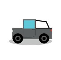 speelgoed- vrachtauto geïsoleerd Aan wit achtergrond vector