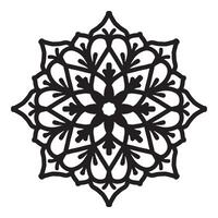 gemakkelijk mandala met bloemen decoratie patroon vector