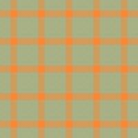 Mens patroon achtergrond textiel, sensueel naadloos kleding stof . op te slaan Schotse ruit controleren structuur plaid in pastel en oranje kleuren. vector