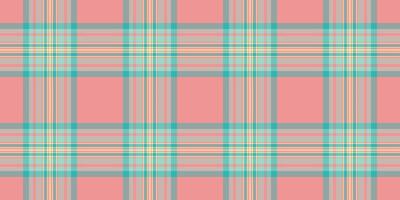 schattig patroon controleren achtergrond, gedetailleerd structuur textiel . eenvoudig kleding stof Schotse ruit plaid naadloos in pastel en rood kleuren. vector