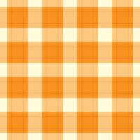 Op maat achtergrond Schotse ruit patroon, Japan controleren kleding stof naadloos. levendig structuur textiel plaid in oranje en amber kleuren. vector