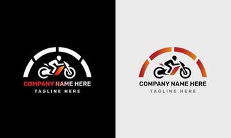 autosport logo sjabloon, perfect logo voor racing teams, motor, motorfiets gemeenschap, motorfiets logo concept vector