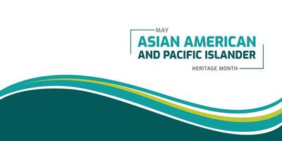Aziatisch Amerikaans en grote Oceaan eilandbewoner erfgoed maand achtergrond of banier ontwerp sjabloon vector