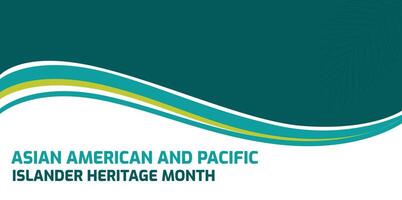 Aziatisch Amerikaans en grote Oceaan eilandbewoner erfgoed maand achtergrond of banier ontwerp vector