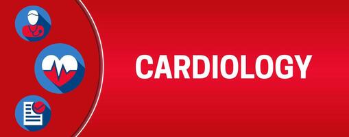cardiologie achtergrond illustratie banier vector