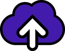 uploaden wolk icoon. downloaden gegevens het dossier symbool illustratie ontwerp vector