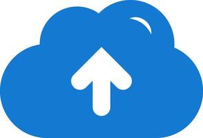 uploaden wolk icoon. downloaden gegevens het dossier symbool illustratie ontwerp vector