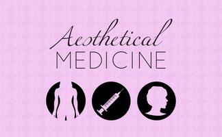 roze esthetisch geneeskunde achtergrond illustratie vector