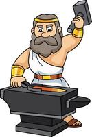 hephaestus Grieks god illustratie vector