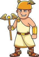 Hermes Grieks god illustratie vector