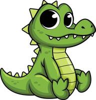 schattig baby alligator illustratie vector